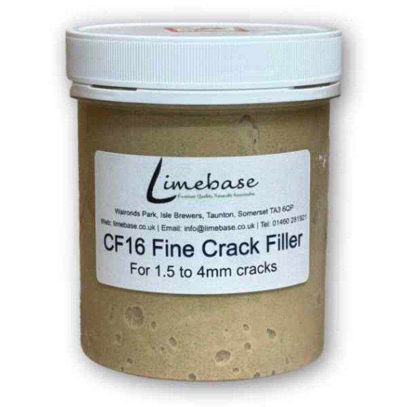 CF16 Medium-Fine Crack Filler 250ml tub – lime-based filler for 1.5–4mm cracks